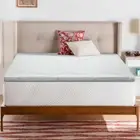Queen Size Mattress Topper High Density Memory Foam Bed Bamboo Fabric Cover 5CM