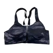 Victoria's Secret Knockout Front-Close Sports Bra Dreamy Zebra Size 34B
