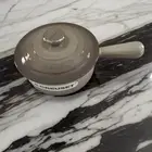 Le Creuset Saucepan 16cm 6.1/3" 1L 1.1/8qt Nutmeg Cast Iron NEW