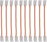 LED Light Strip Connectors PC Safe Quick Connection 8mm COB Strip for Home Office