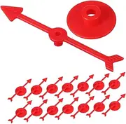 Toddmomy 30pcs Plastic Game for Board Games Accurate Rotating Arrows Easy Setup for Classrooms Parties Family Nights