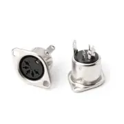 1PC DIN 3 4 5 6 7 8PIN Panel Mount Female Jack Adapter MIDI Cable Pin Connector