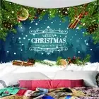Snowflake Christmas 3D Wall Hang Cloth Tapestry Fabric Decorations Decor