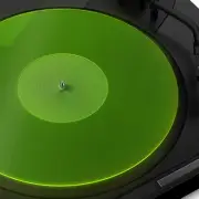 Acrylic Turntable Slipmat for Enhanced Bass and Antistatic Performance - Green
