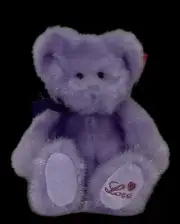 NOSWT Russ & Berrie Aphrodite Loving Reflections Plush Lavender Bear Love Paw