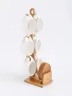 Ievateagg 200Ml Ceramic Coffee Cup Tea Set Bamboo Wood Stand Household Mug Creat
