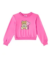 [Moschino Kids] Moschino Kids Cotton-blend sweatshirt Y 14 pink