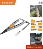 Aluminum Fishing Pliers with Split Ring Tool & Stainless Steel Jaws - Unisex