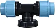 IBC Tank Thread Connector S60x6 to 20mm MDPE Pipe Adapter (Straight, 20mm) (Straight,32mm)