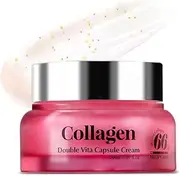 [MEDIPICKME] Collagen Double Vita Capsule Cream, Daily Face Moisturizer, Reduce Wrinkles, Moisturizing, Lifting 1.69 oz Made of Shea Butter, Squalane,Vita Complex