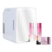 Advwin Makeup Mini Fridge 12 L Car Mini Refrigerator Suitable for Food and Beverages Cosmetics