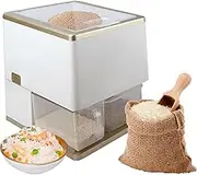 Automatic Rice Milling Machine, 350w Rice Bran Separator,Household Intelligent Rice Hulling Machine, Small Rice Bran Machine for Light Brown Rice, Sprouted Rice, Lightly Ground Rice