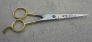 Hair Salon Barber Shears Scissors Half Gold NEW