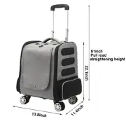 4Wheels Pet Travel Carrier, Pet Backpack Straps Dog/Cat, Adjustable Multipurpose