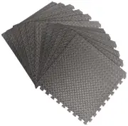 48 Square Feet / 12 Interlocking Foam Tiles ½-inch Thick Exercise Mat - Soft ...