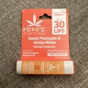 Hempz Sweet Pineapple & Honey Melon Lip Balm ~ SPF 30 ~ EXP 03/26 ~ NEW