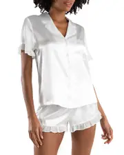 In Bloom by Jonquil Alice Satin Shortie Pajama Set