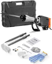 2200W Electric Jackhammer Heavy Duty, 1350 BPM Concrete Breaker 2Pcs Chisels Bi