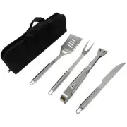 BBQ Grill 4-Piece Tool Set With Carrying Case By Grill Parts For Less