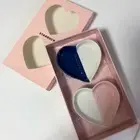 Starbucks Mini Plate Set Heart Valentine Blue Pink Microwave and Dishwasher safe