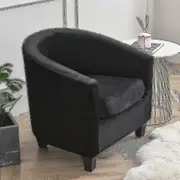 Generic Armchair Chair Sofa Cover Living Room Chair Seat Slipcover Black