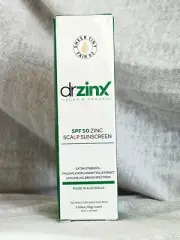 drZinx Vegan Organic SPF50 Zinc Scalp Sunscreen 70g/2.50oz - Sheer tint Fair 02