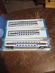 Bachmann Silver Series HO Double Deck Passenger #13247 X3 Painted & Unlettered