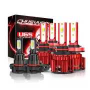 Para For GMC Sierra 1500 2500 3500 2007-2013 LED Faros+Bombillas antiniebla (for: Chevrolet)
