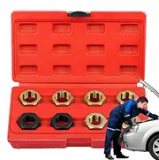 Thread Restorer Kit, Thread Repair Kit,8 Piece Thread Hunter Method Restorer Kit | Rethreading Portable Repair Tool Hex Tap Accessories