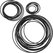 ULDIGI Rubber Cassette Tape Player Belts 1.2mm Cassette Belts Replacement for Recorders Square Flat