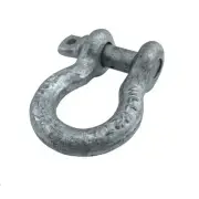 1 x Rated WLL 1.5T Bow Shackle 4WD 4x4 Off Road Shackles Recovery Winch Strap
