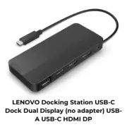LENOVO Docking Station USB-C Dock Dual Display No adapter USB-A USB-C HDMI DP