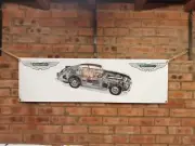 ASTON MARTIN DB5 DB6 large pvc heavy duty WORK SHOP BANNER garage