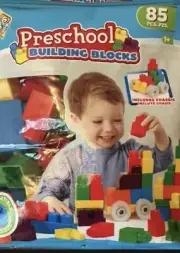 Kids @ Work Preschool Building Blocks 85 Pcs. NEW 1+