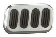 Lokar Brake Pad with Rubber Brushed Billet Aluminium LK-BAG-6005