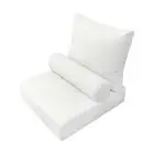 AD106 Large Knife Edge Outdoor Deep Seat Back Rest Bolster Insert Slip Cover Set