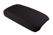 Console Lid Pull Over Cover Leather for Honda Civic 2006-2011 Red Stitch