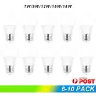 6X/10X LED Bulb 7W-18W Screw/Bayonet Globe Light Indoor E27/B22 AC175-265V