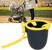 SustVita Adjustable Stroller Cup Holder, Easy Install Wheelchair and Scooter Cup Holder, Versatile Black Gray Design for All Types of Mobility Aids (Navy Turmeric)