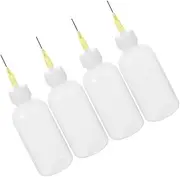 ABOOFAN 4pcs Precision Glue Applicator Bottles with Nozzle Tips for Liquid Paint for DIY Projects Paper Quilling and Detailed Craft Work