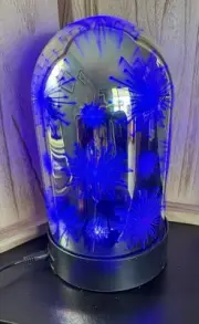 3D Illusion Desk Lamp Light Snowflake Display Changing Color A0006