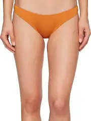 Dolce Vita 188654 Womens High Cut Leg Cheeky Bottom Swimsuit Caramel Size Small