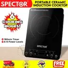 Spector Electric Induction Cooktop Portable Cook Top Ceramic Kitchen Hot Plate