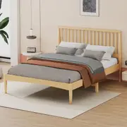 ALFORDSON Wooden Bed Frame King Size Base Oak
