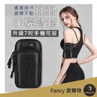 在飛比找momo購物網優惠-【FANCY LIFE】運動手機臂套(手機臂套 運動臂套 跑