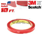 Genuine 3M VHB #4905 Clear Double-Sided Tape Mounting Automotive 10mm x 10FT