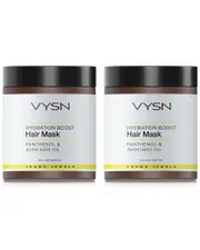 VYSN Unisex 8oz Hydration Boost Hair Mask - Panthenol & Avocado Oil - 2 Pack