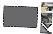 Shade Fabric Sun Shade Cloth Privacy Screen with Grommets 1 2 x 2 0 FT Gray