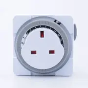 Timing Socket Intelligent Mechanical Switch Timer 24 Hour Segment UK Plug
