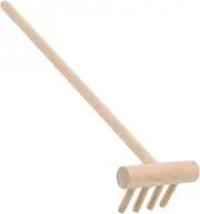 OSALADI Small Bamboo Rake Garden Tool Sandbox Garden Rakes Bulk Sand Rake Sand Table Rakes Micro Landscape Rake Garden Rake Crafts Mini Rakes Tool Rake Handicrafts Sand Garden Rake
